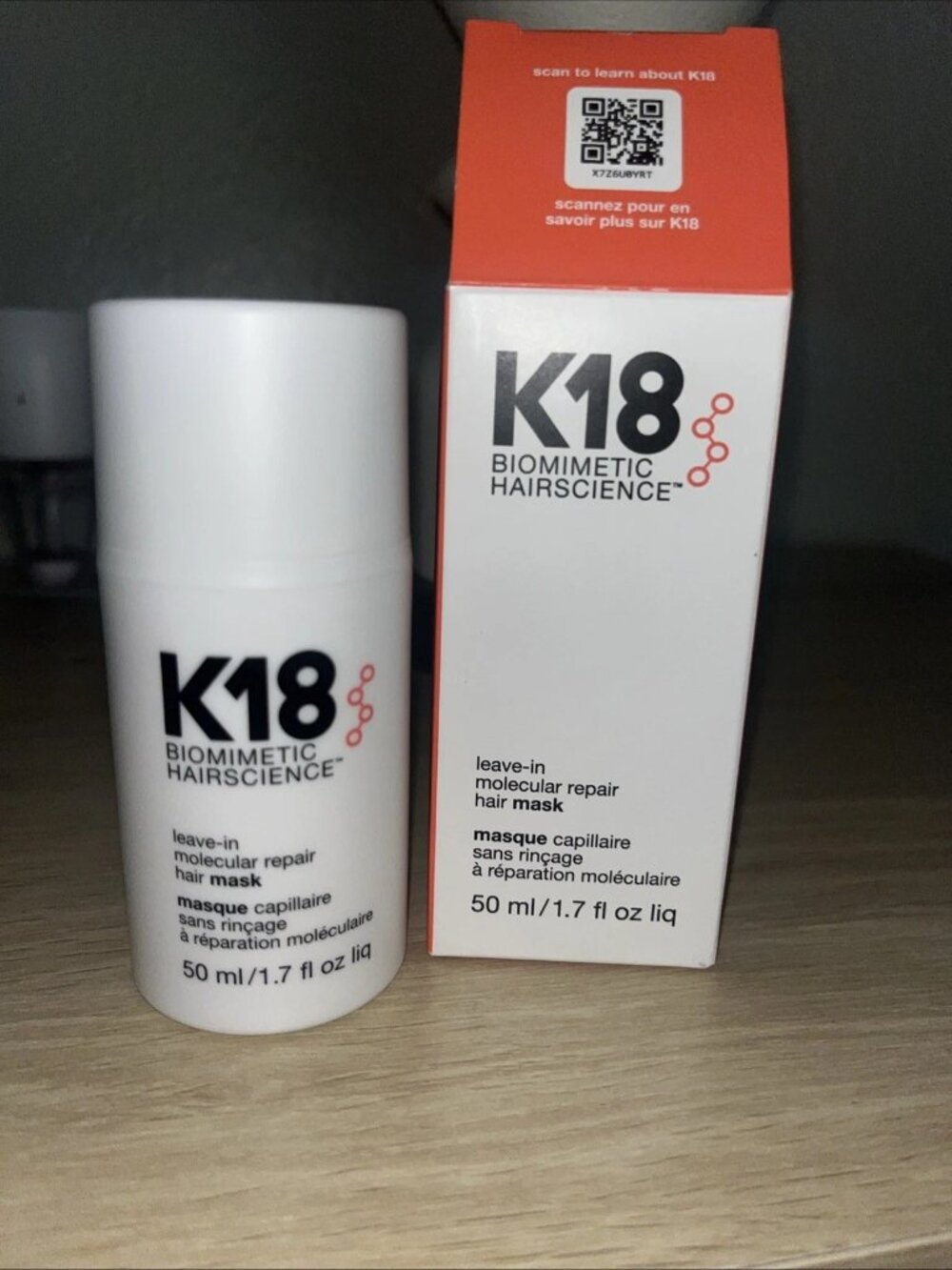 K18 Leave-In Molecular Hair Mask, Repairs Dry or Damaged Hair, Reverse Hair Dama